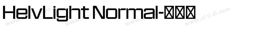HelvLight Normal字体转换